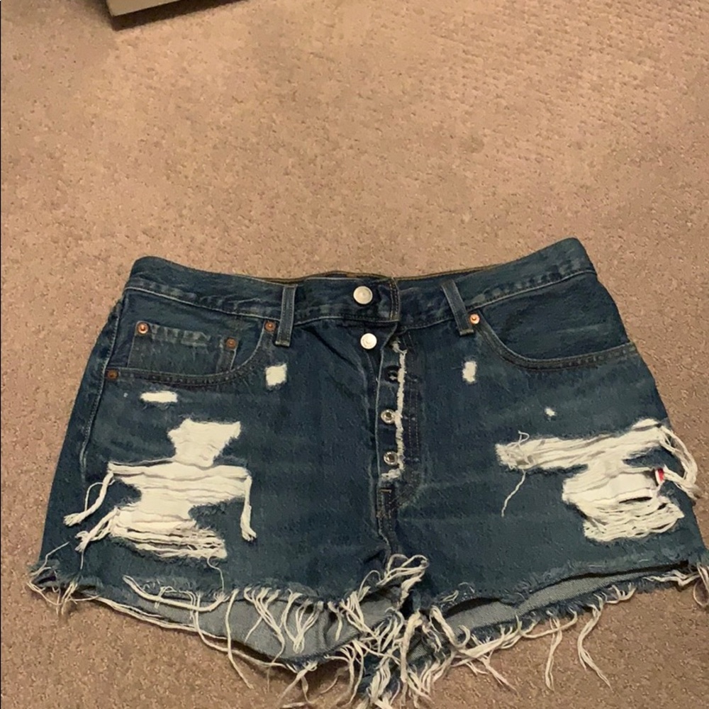 Levi’s cutoff denim shorts